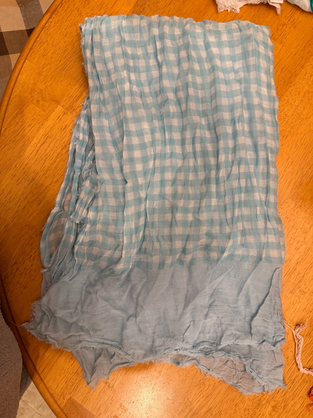 Light Blue Gingham Women's Skirt - Classic Summer Style